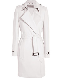 Burberry Tempsford Cashmere Trench Coat White
