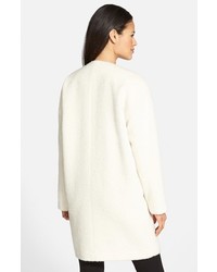 Eileen Fisher Wool Alpaca Blend Collarless Coat
