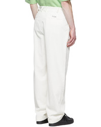 032c Off White Cotton Trousers