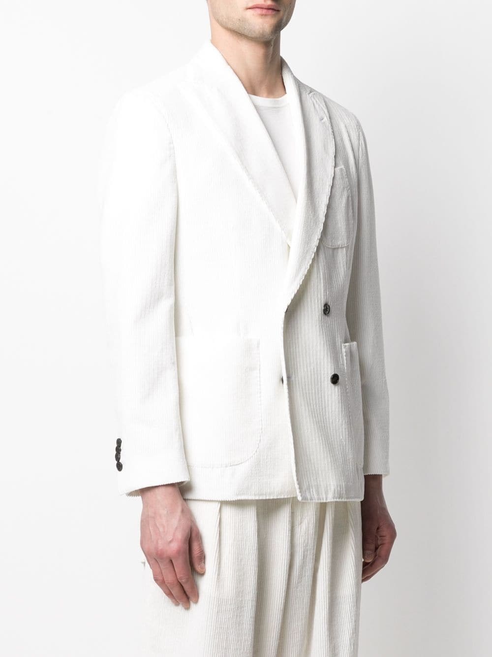 MACKINTOSH Double Breasted Corduroy Blazer, $351 | farfetch.com | Lookastic