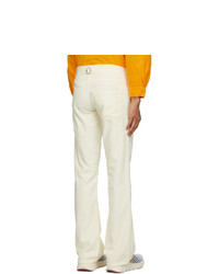 ERL Off White Corduroy Trousers