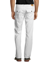 True Religion Ricky Five Pocket Corduroy Jeans White