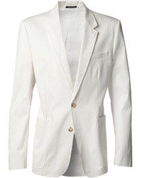 White Cotton Blazer Outfits For Men (1 ideas & outfits) | Lookastic