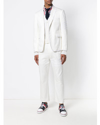 Thom Browne Cotton Twill  Tipped Classic Sport Coat