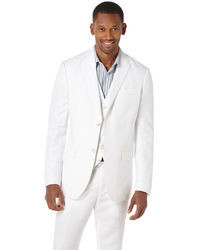 Perry Ellis Linen Cotton Herringbone Suit Jacket