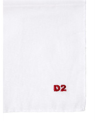DSQUARED2 Logo Embroidered Cotton Pocket Square