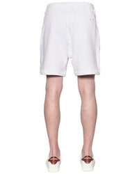 DSQUARED2 Military Glam Patches Cotton Sweatshorts