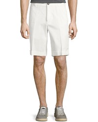 Brunello Cucinelli Flat Front Cotton Shorts