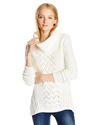 Design History Cable Cowl Neck Sweater
