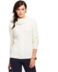 Tommy Hilfiger Cable Knit Cowl Neck Sweater