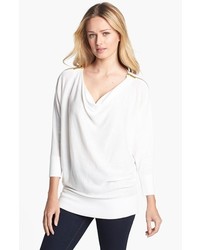 kors michael kors white sweater with gold zippers