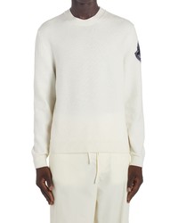 2 Moncler 1952 Wool Crewneck Sweater In 034 White At Nordstrom