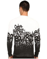 DSQUARED2 All Over Ds2 Graffiti Sweatshirt