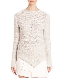 Narciso Rodriguez Asymmetrical Hem Cashmere Sweater