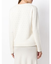 Cashmere In Love Cashmere Perforated Pattern Jumper
