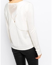 Asos Collection Sweater With Sheer Cross Back