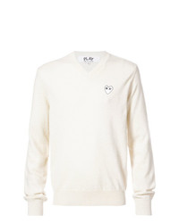 Comme Des Garcons Play Comme Des Garons Play Crew Neck Pullover With White Heart