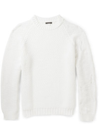 Ann Demeulemeester Contrast Chunky Knit Sweater