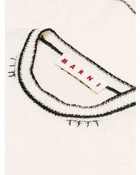 Marni Contrast Stitch Hem Sweater