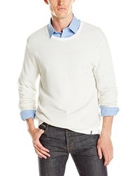 Calvin Klein Cotton Modal End On End Stripe Crew Neck Sweater