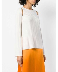Vince Cut Out Ribbed Jumper