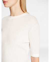 DKNY Ribbed Cotton Pullover
