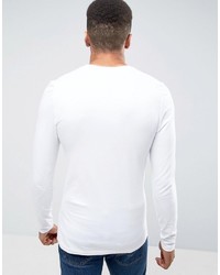 Asos Extreme Muscle Long Sleeve T Shirt With Crew Neck
