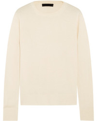 The Row Ghent Cashmere And Silk Blend Sweater Ivory