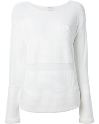 Helmut Lang Panelled Crew Neck Sweater