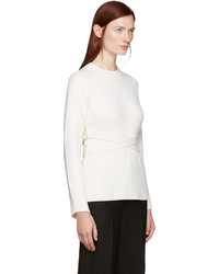 Proenza Schouler Ivory Belted Sweater