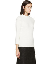 Nina Ricci Ivory Buttoned Sweater