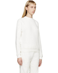 ATEA OCEANIE Ivory Ribbed Cotton Sweater