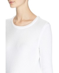 Rag & Bone Jean Rita Cotton Crewneck Sweater Size Large White