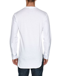 DSQUARED2 Jersey Poplin Sleeve Shirttail T Shirt