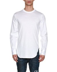 DSQUARED2 Jersey Poplin Sleeve Shirttail T Shirt