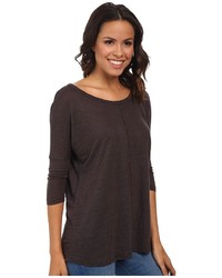 Mod-o-doc Knit Linen Easy Seamed Scoop Neck Pullover