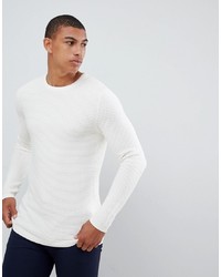 Selected Homme Knitted Jumper In Textured 100% Organic Cotton