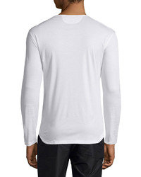 Helmut Lang Long Sleeve Jersey T Shirt White