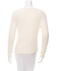 The Row Long Sleeve Open Knit Sweater
