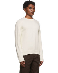 Noah Off White Cotton Sweater