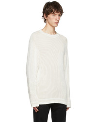 Tom Wood Off White Cotton Sweater