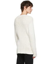 Tom Wood Off White Cotton Sweater