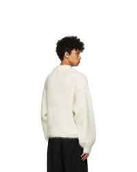 Fumito Ganryu Off White Dolman Sleeve Sweater