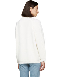 6397 Off White Merino Raglan Sweater