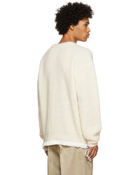Sacai Off White Rib Sweater