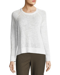 Eileen Fisher Organic Linen Cotton Slub Sweater Plus Size