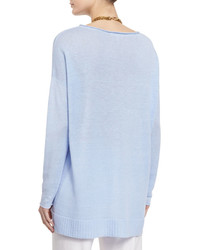 Eileen Fisher Organic Linen Fine Gauge Tunic Plus Size