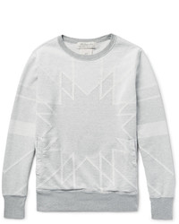 Remi Relief Patterned Cotton Sweatshirt
