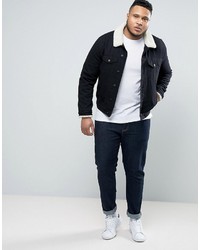 Asos Plus Long Sleeve T Shirt With Crew Neck In White