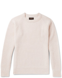 Beams Plus Ribbed Wool Blend Sweater